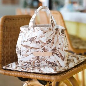 Sissy Lights mini palm tote Mocha Palm